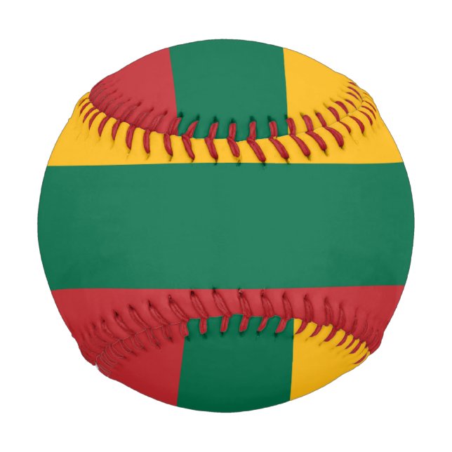 Pelota De Béisbol Bandera lituana (Anverso)
