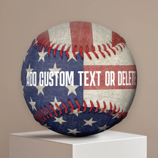 Pelota De Béisbol Bandera norteamericana deprimida y angustiada