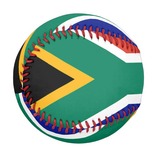 Pelota De Béisbol Bandera patriótica de Sudáfrica Bokke (Anverso izquierdo)