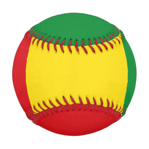 Pelota De Béisbol Bandera rastafariana rasta etíope