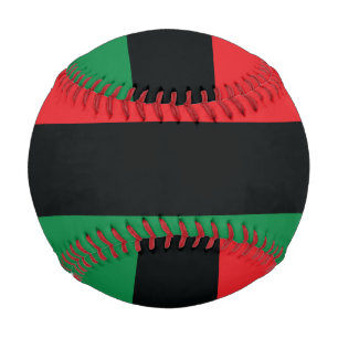 Pelota De Béisbol Bandera roja, negra y verde