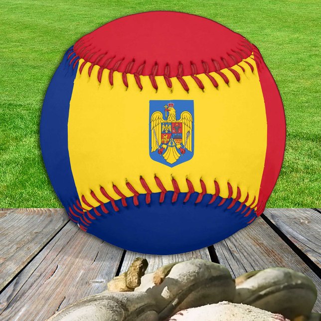 Pelota De Béisbol Bandera rumana, deportes de Rumania/pelotas de béi (Subido por el creador)