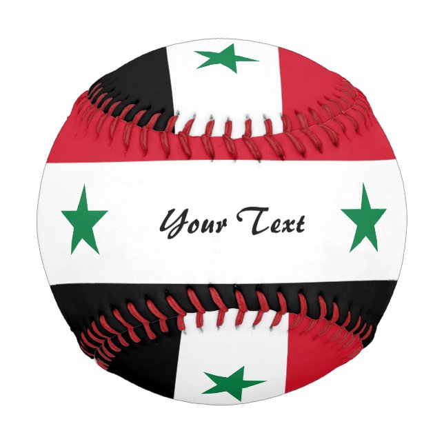 Pelota De Béisbol Bandera siria (Anverso)