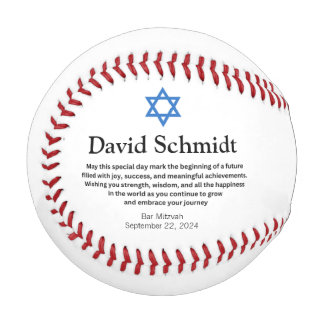 Pelota De Béisbol Bar Mitzvah Regalos de béisbol para niños