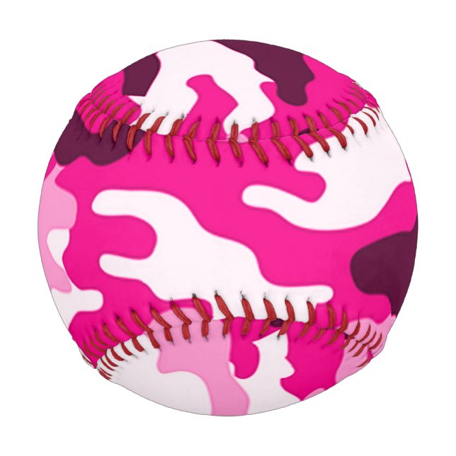 Pelota De Béisbol Baseballs de camuflaje rosa (Anverso)