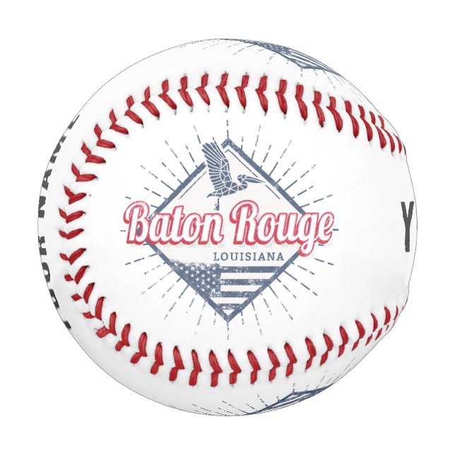 Pelota De Béisbol Baton Rouge City Louisiana Estados Unidos (Anverso izquierdo)