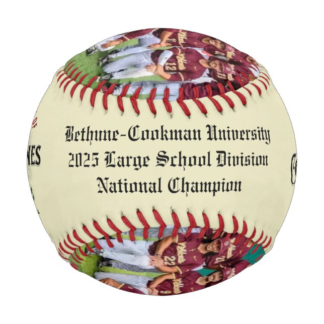 Pelota De Béisbol BBCU 2025 Gran Escuela Campeones Nacionales de Béi (Anverso)