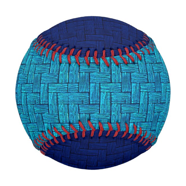 Pelota De Béisbol Béisbol azul de dos tonos (Anverso)