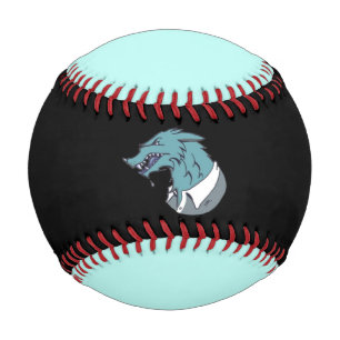 Pelota De Béisbol Béisbol azul y negro Werewolf