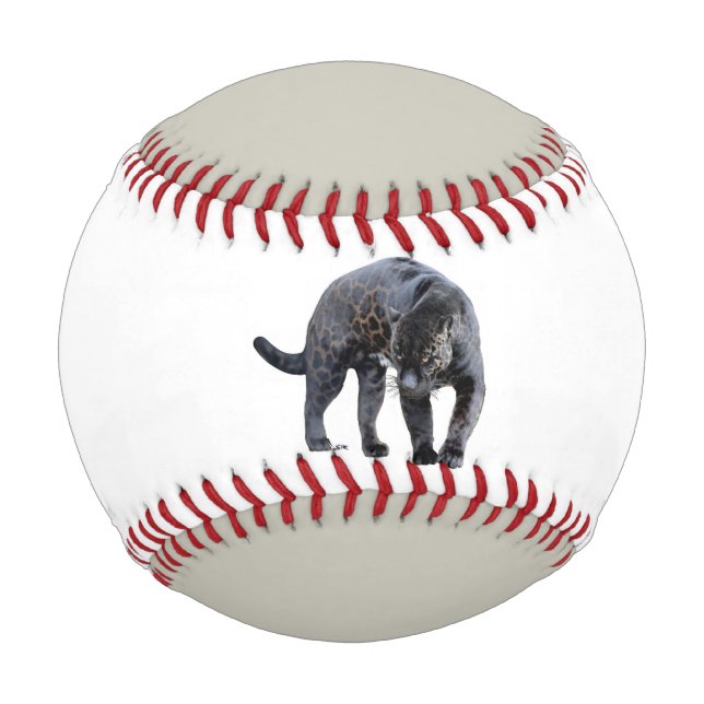 Pelota De Béisbol Béisbol blanco y gris de Jaguar Diablo (Anverso)