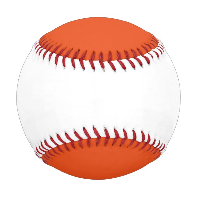 Pelota De Béisbol Béisbol blanco y naranja (Reverso)