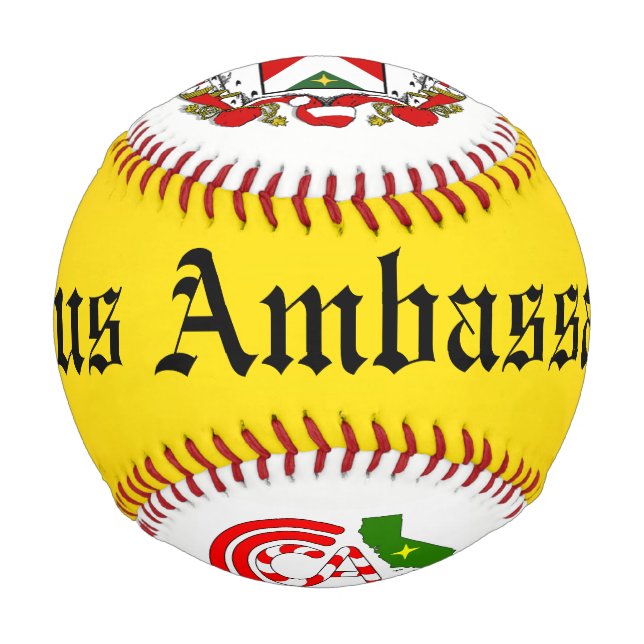 Pelota De Béisbol Béisbol - CCCA Personalizado (Reverso)