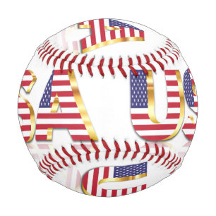 Pelota De Béisbol Béisbol con bandera de los Estados Unidos