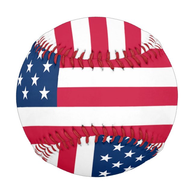 Pelota De Béisbol Béisbol con bandera de los Estados Unidos - Patrió (Reverso)