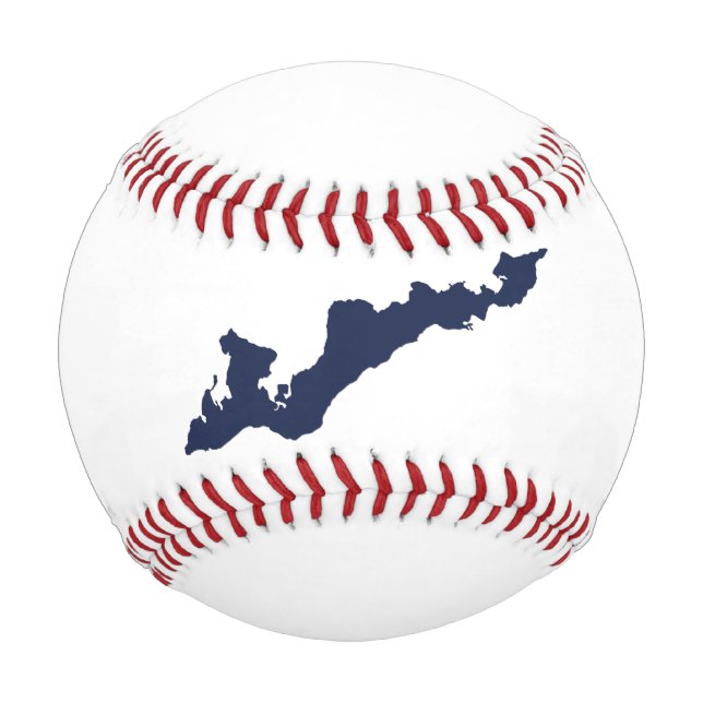 Pelota De Béisbol Béisbol con el logo de la isla de pescadores clási (Anverso)