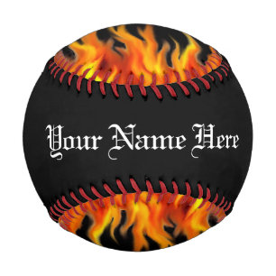 Pelota De Béisbol Béisbol con llamas personalizado