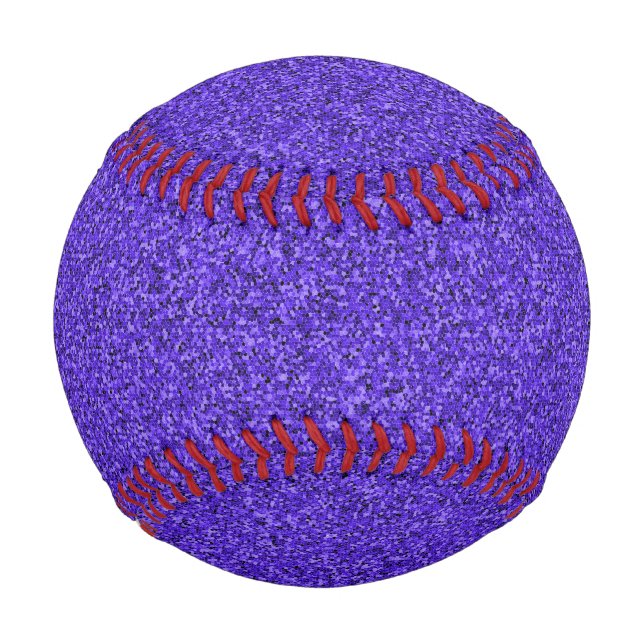 Pelota De Béisbol Béisbol con mosaico morado (Anverso)