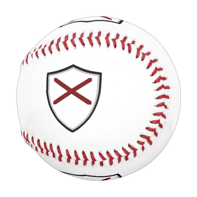 Pelota De Béisbol Béisbol de bandera de Alabama (Anverso derecho)