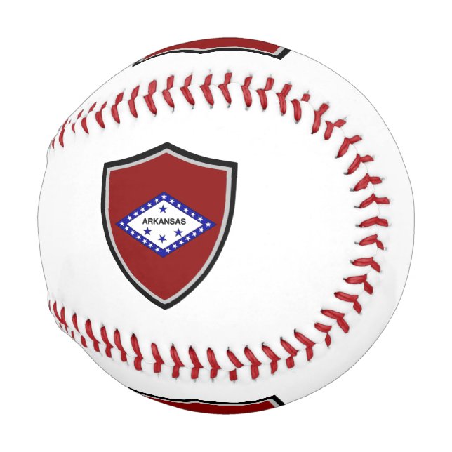 Pelota De Béisbol Béisbol de bandera de Arkansas (Anverso derecho)