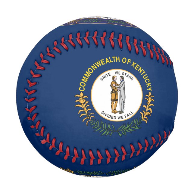 Pelota De Béisbol Béisbol de bandera de Kentucky (Anverso izquierdo)