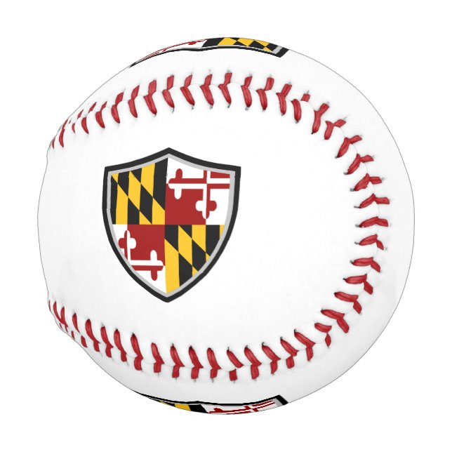 Pelota De Béisbol Béisbol de bandera de Maryland (Anverso derecho)