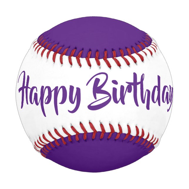 Pelota De Béisbol Béisbol de cumpleaños por dalDesignNZ (Reverso)