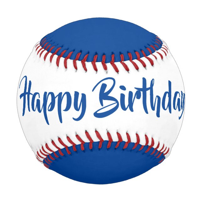 Pelota De Béisbol Béisbol de cumpleaños por dalDesignNZ (Reverso)