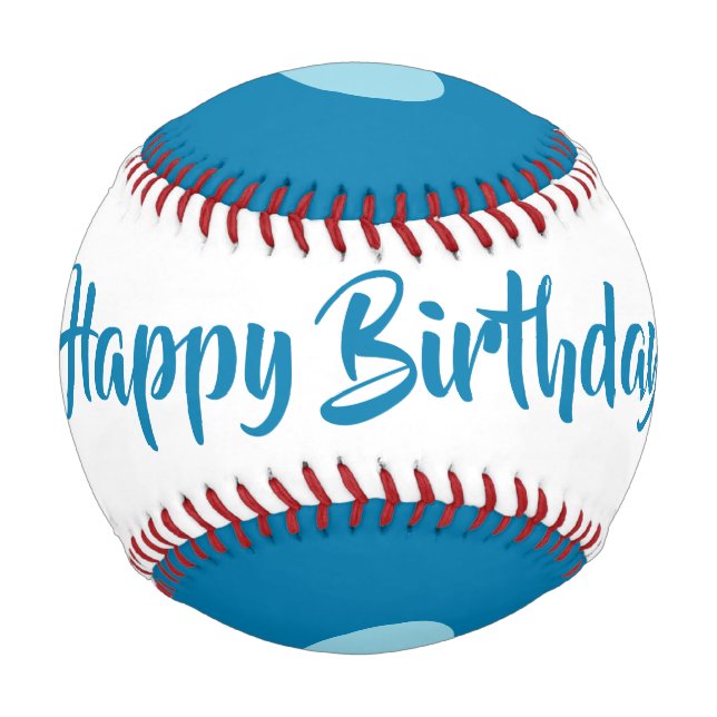 Pelota De Béisbol Béisbol de cumpleaños por dalDesignNZ (Reverso)