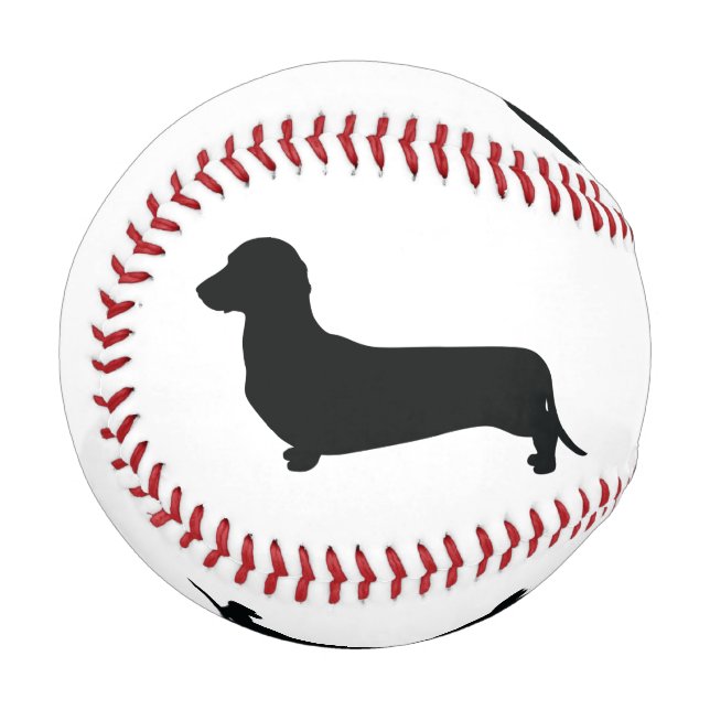 Pelota De Béisbol Béisbol de Dachshund (Anverso izquierdo)