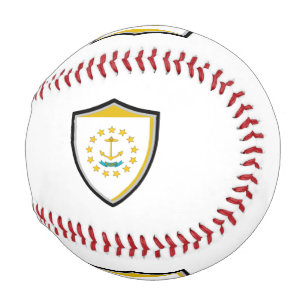 Pelota De Béisbol Béisbol de la bandera de la Isla Rhode