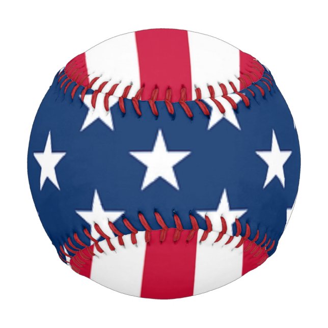 Pelota De Béisbol Béisbol de la bandera estadounidense (Anverso)
