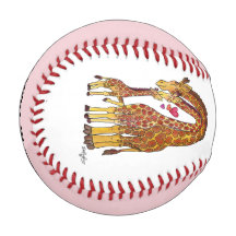 Béisbol de la familia de las jirafas 