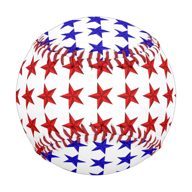 Pelota De Béisbol Béisbol de las Estrellas Rojas (Reverso)