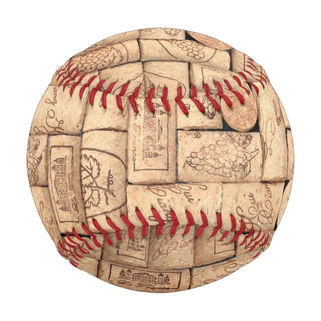 Pelota De Béisbol Béisbol de los corchos de vino (Anverso)