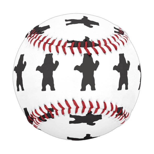 Pelota De Béisbol Béisbol de oso negro (Reverso)