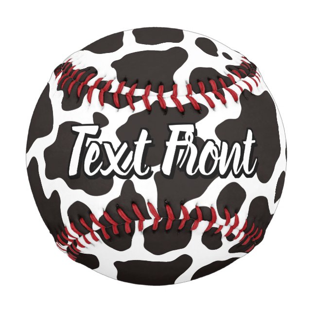 Pelota De Béisbol Béisbol de patrón de vaca (Anverso)
