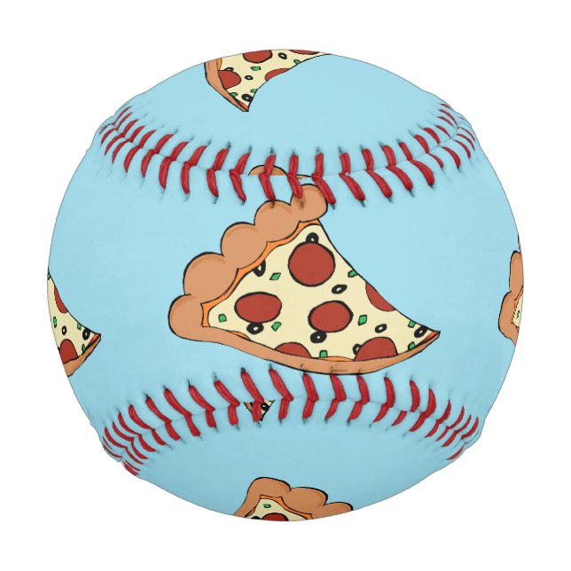Pelota De Béisbol béisbol de porción de pizza (Reverso)