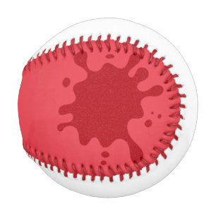 Pelota De Béisbol Béisbol de Salpicadura Personalizada – Ruido Rojo