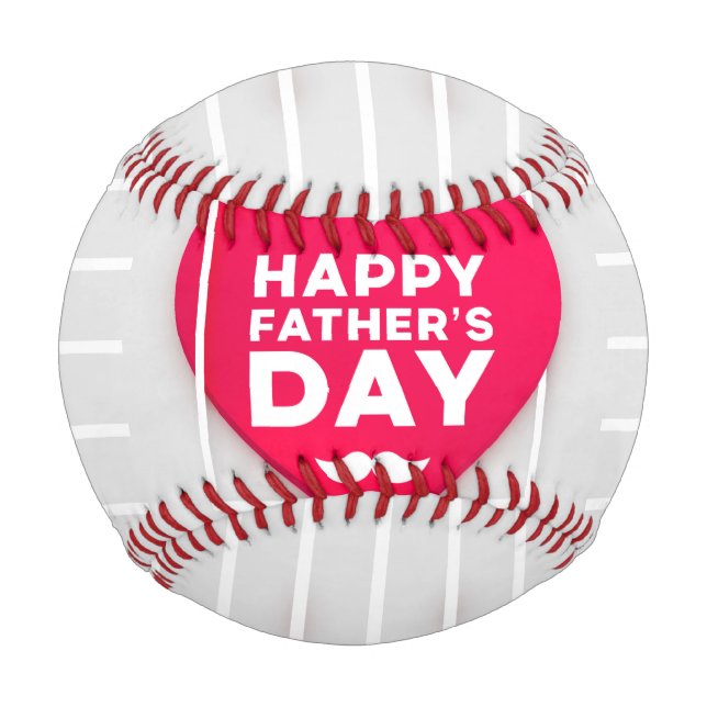 Pelota De Béisbol Béisbol del Día del Padre Feliz (Anverso)