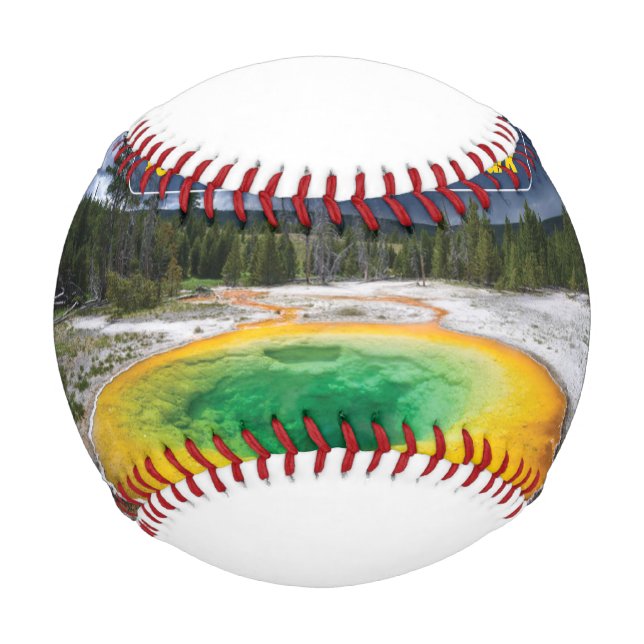 Pelota De Béisbol Béisbol del Parque Nacional Yellowstone (Anverso)