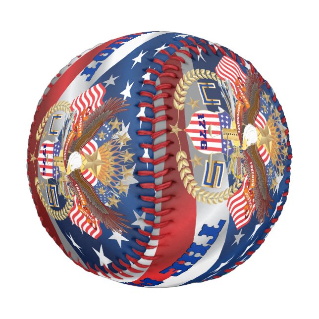 Pelota De Béisbol Béisbol El Patriota con imagen de texto (Angular)