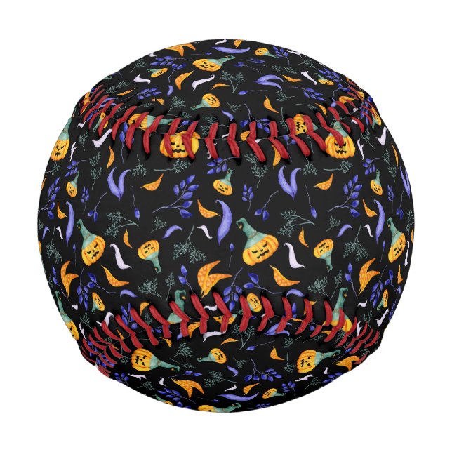 Pelota De Béisbol Béisbol forestal de Halloween (Anverso)