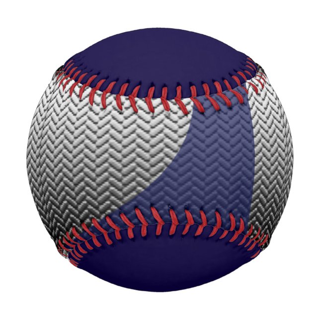 Pelota De Béisbol Béisbol industrial azul plateado (Anverso)