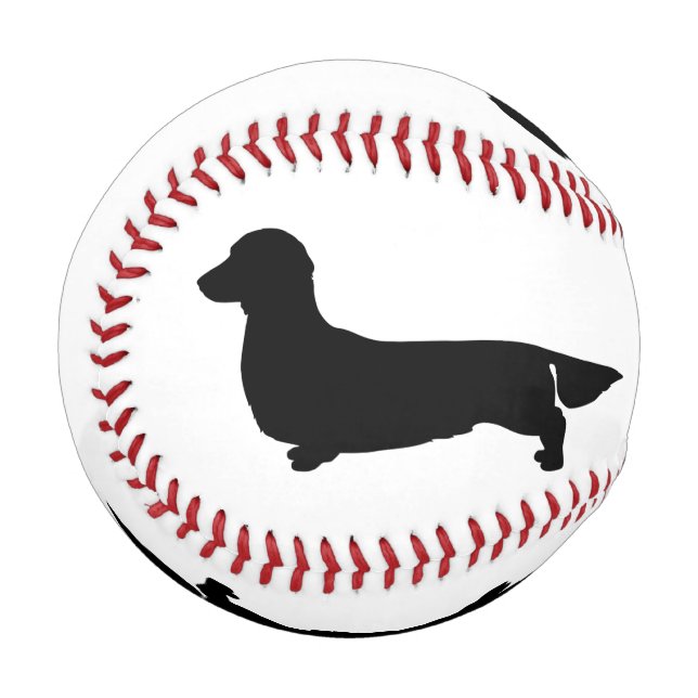 Pelota De Béisbol Béisbol Long Hair Dachshund (Anverso izquierdo)