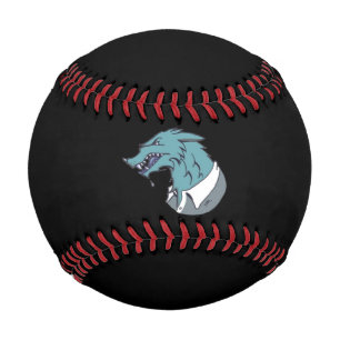 Pelota De Béisbol Béisbol negro de Blue Werewolf