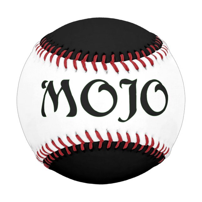 Pelota De Béisbol Béisbol negro de Mojo (Anverso)