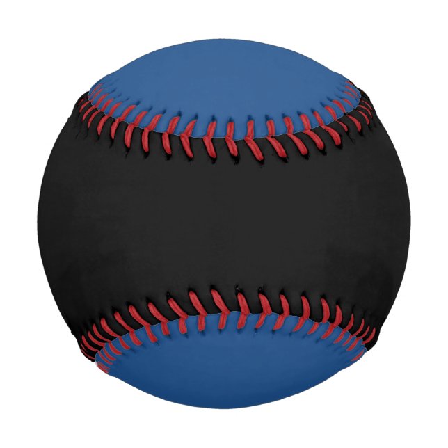 Pelota De Béisbol Béisbol negro y azul (Reverso)