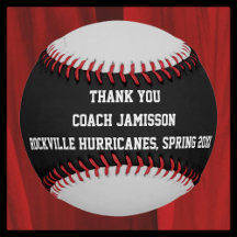 Béisbol negro y gris, entrenador de agradecimiento