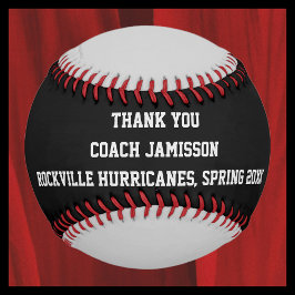 Pelota De Béisbol Béisbol negro y gris, entrenador de agradecimiento