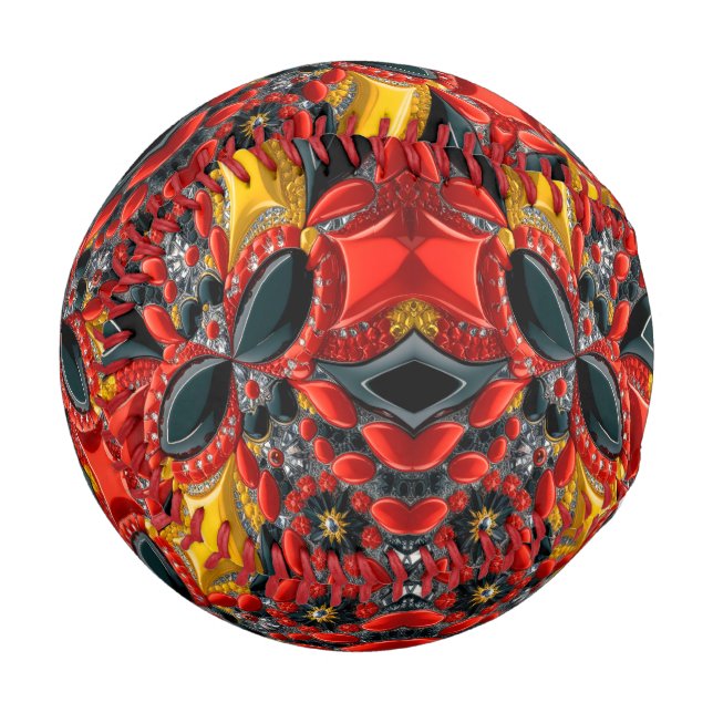 Pelota De Béisbol Béisbol patriótico con Alemania Colores (Anverso izquierdo)